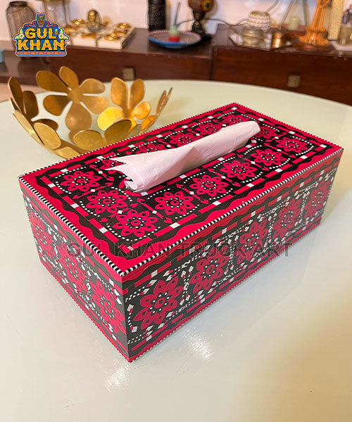 Ajrak Artistry Tissue Box Design