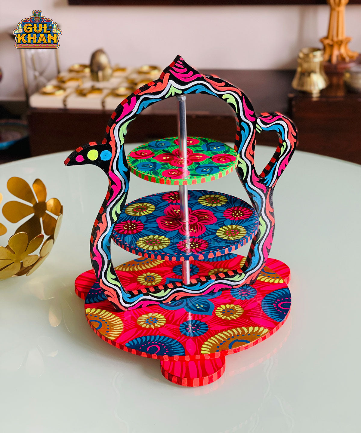 3 Tier Serving Tray (Handpainted) – 04