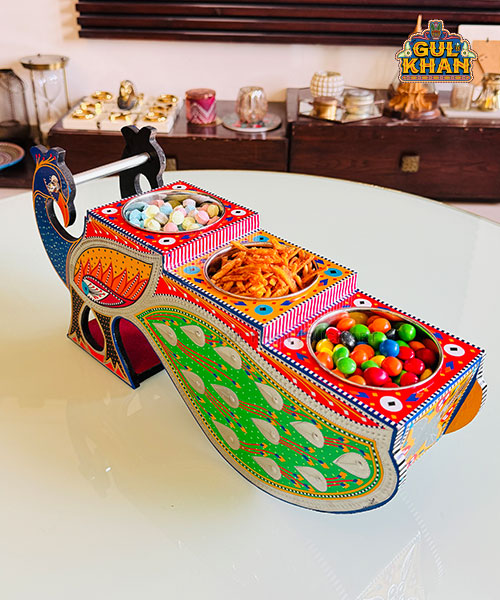 Peacock Bowl Partition Tray