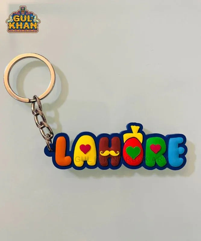 Lahore Premium Rubber Key Chain - Gul Khan Truck Art