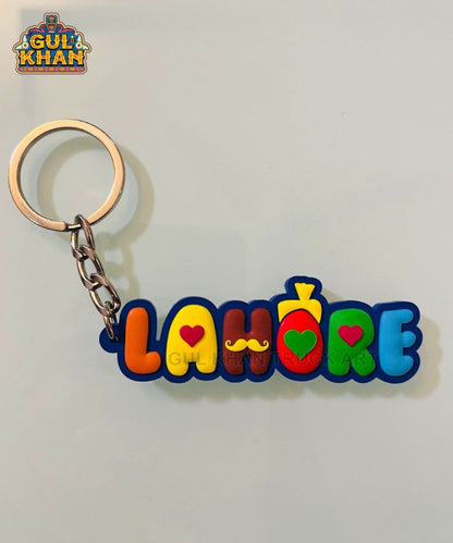 Lahore Premium Rubber Key Chain - Gul Khan Truck Art
