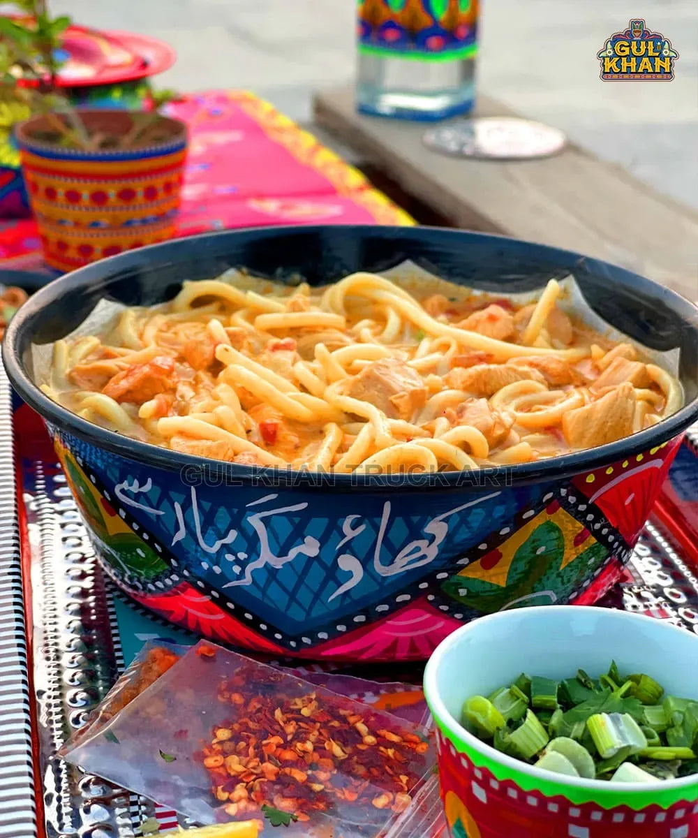 Handpainted Bowl 008 - Gul Khan Truck Art