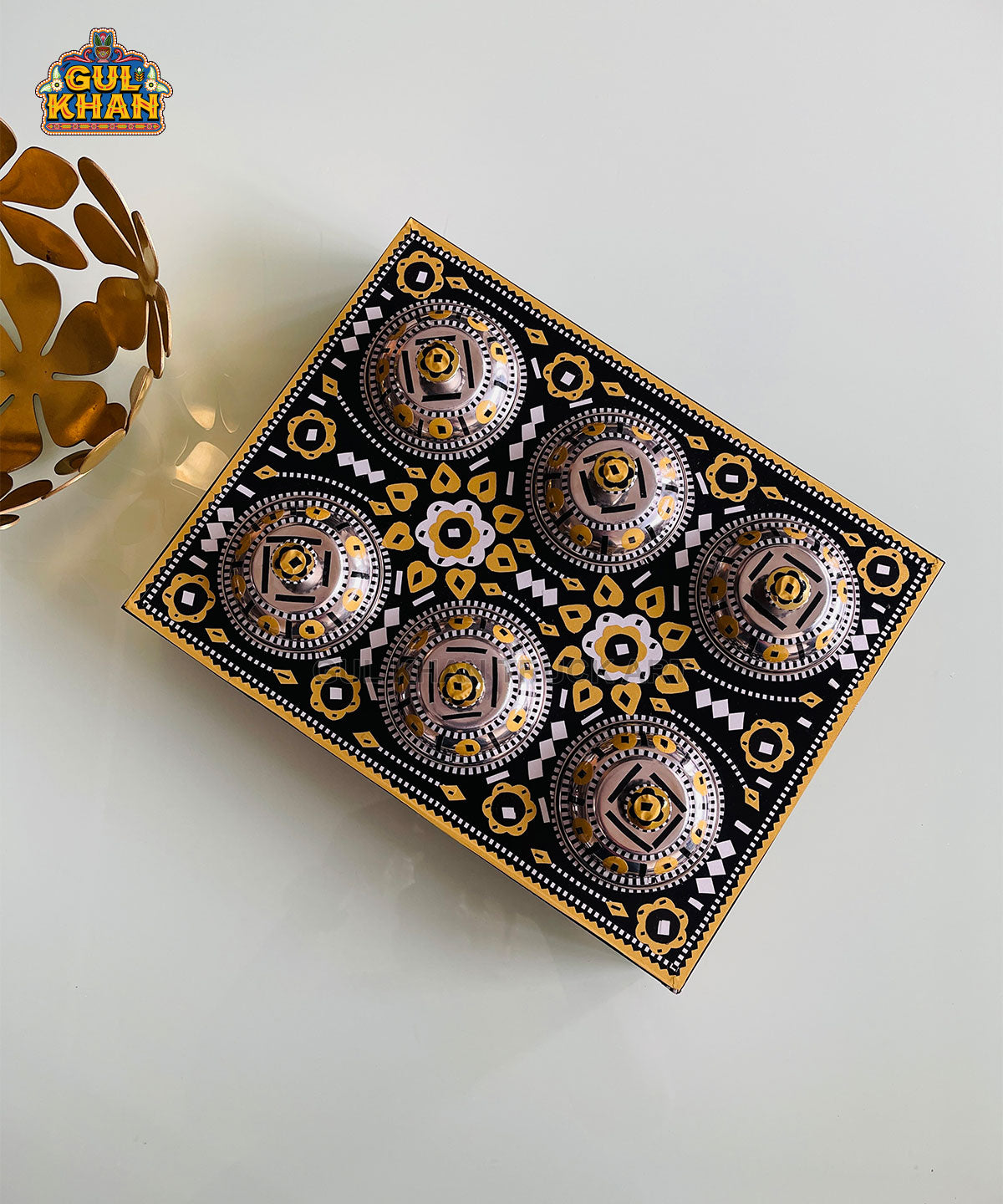 Royal Sunset Noir Truck Art Six Partition Tray