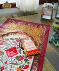 Pink & Yellow Floral Pocket Janamaz/Prayer Rug - Gul Khan Truck Art