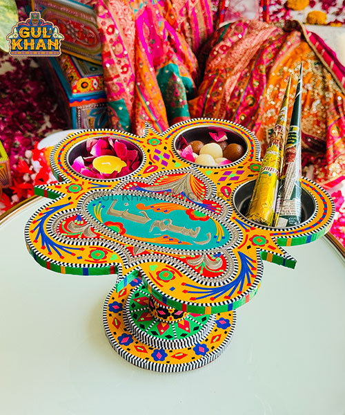 Multicolor Truck Art Star Revolving Tray