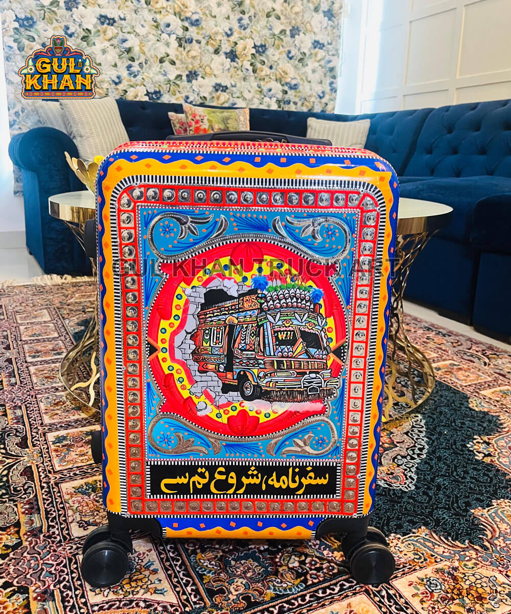 W11 Trolley Bag (Chamakpatti Handmade) - Gul Khan Truck Art