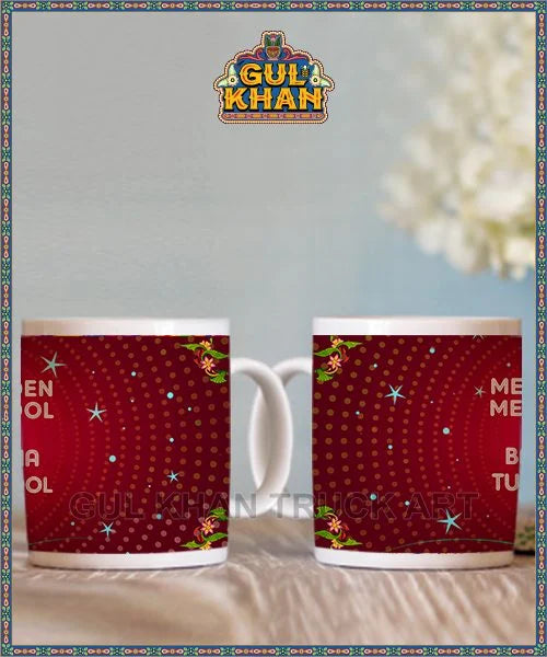 Printed Ceramic Mug 202010 - Gul Khan Truck Art
