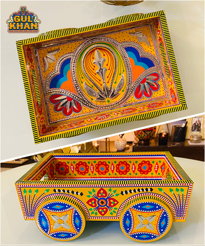 Tray on Wheels 11119 - Gul Khan Truck Art
