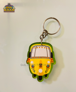 Yellow Rickshaw Premium Acrylic Key Chain (Dual side print)