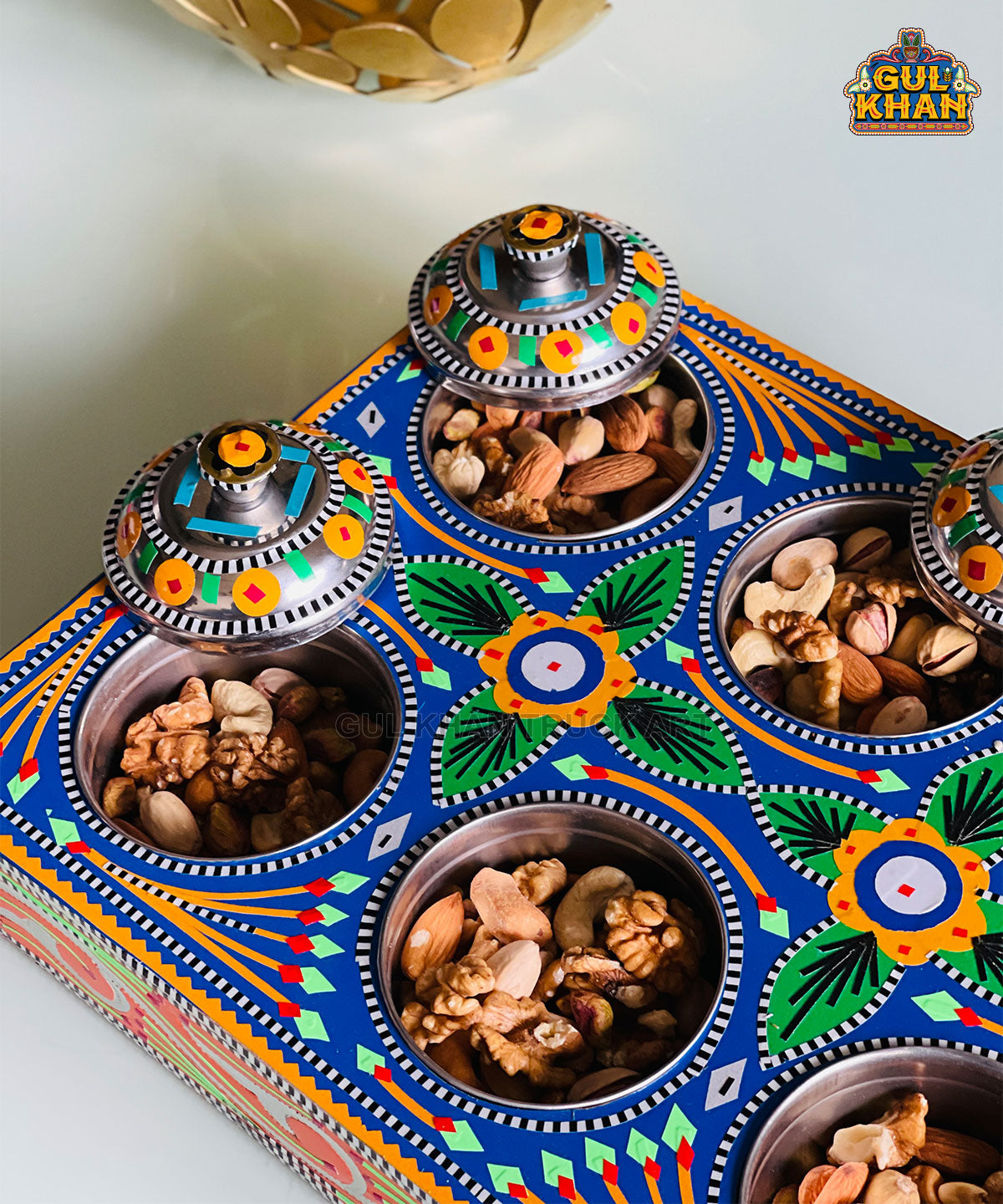 Six Partition Tray 0060 - Gul Khan Truck Art
