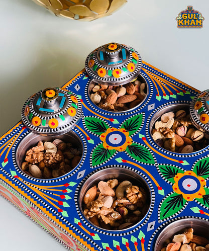 Six Partition Tray 0060 - Gul Khan Truck Art