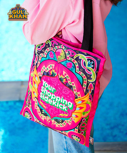 Shopping Sidekick Truck Art Tote Bag - Gul Khan Truck Art