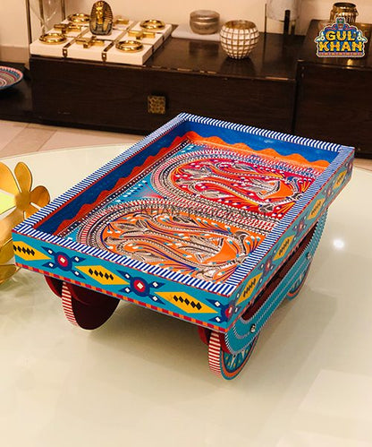 Tray with moving Wheels 003 - Gul Khan Truck Art