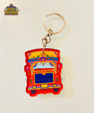 Red Truck Premium Acrylic Key Chain (Dual side print)