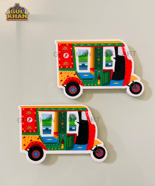 Rickshaw Truck Art Fridge Magnet