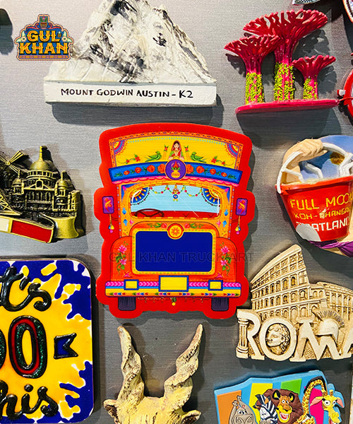 Red Truck Acrylic Fridge Magnet