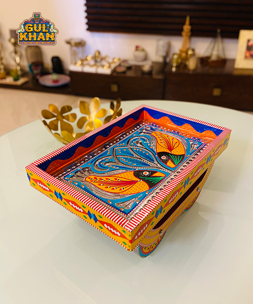 Tray with moving Wheels 008 - Gul Khan Truck Art