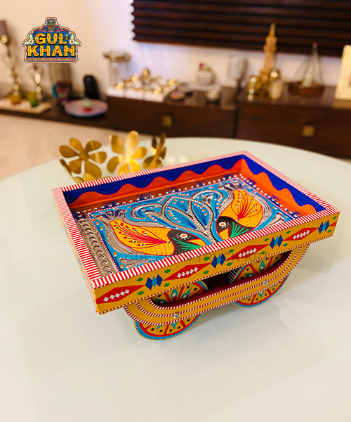 Tray with moving Wheels 008 - Gul Khan Truck Art