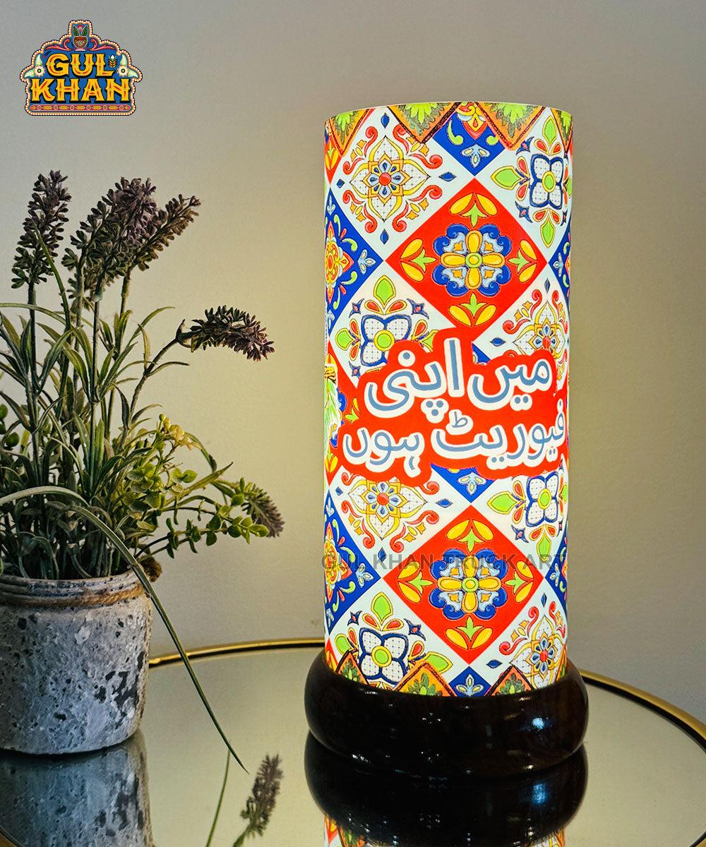 Mai Apni Favourite Hoon Printed Acrylic Lamp (Customisable)