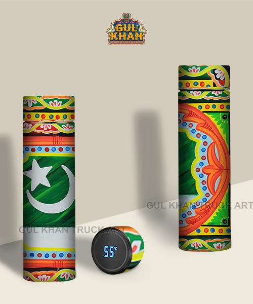 Printed Travel Bottle 0024 - Gul Khan Truck Art