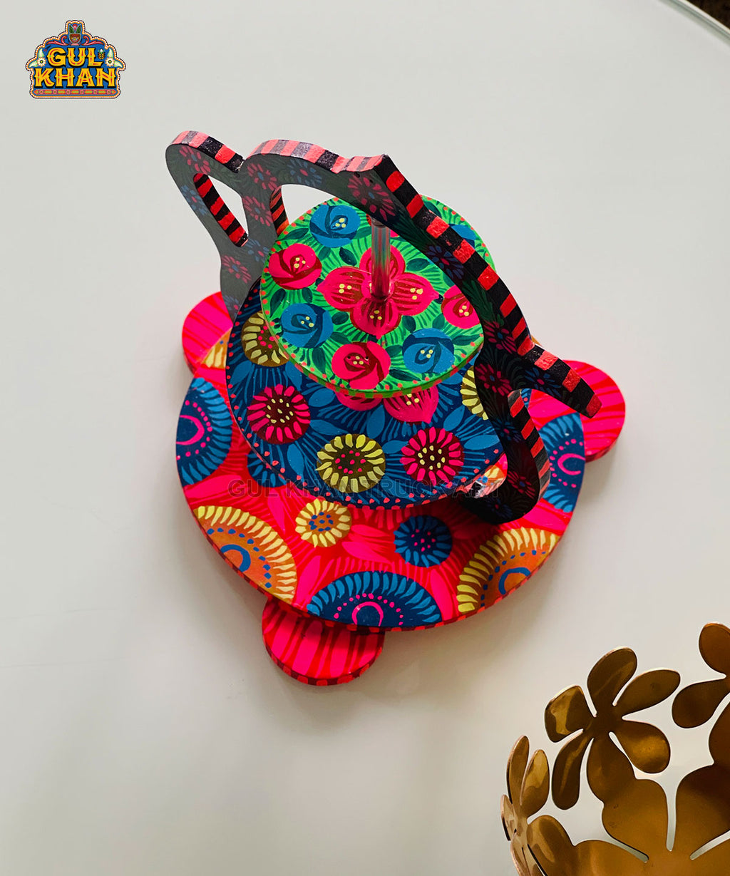 3 Tier Serving Tray (Handpainted) – 04