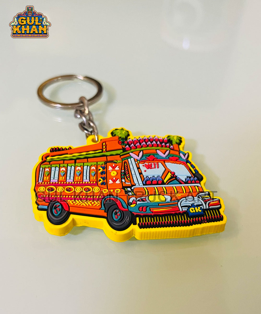 Bus W11 Premium Rubber Key Chain