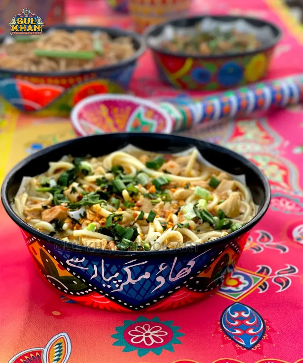 Handpainted Bowl 008 - Gul Khan Truck Art