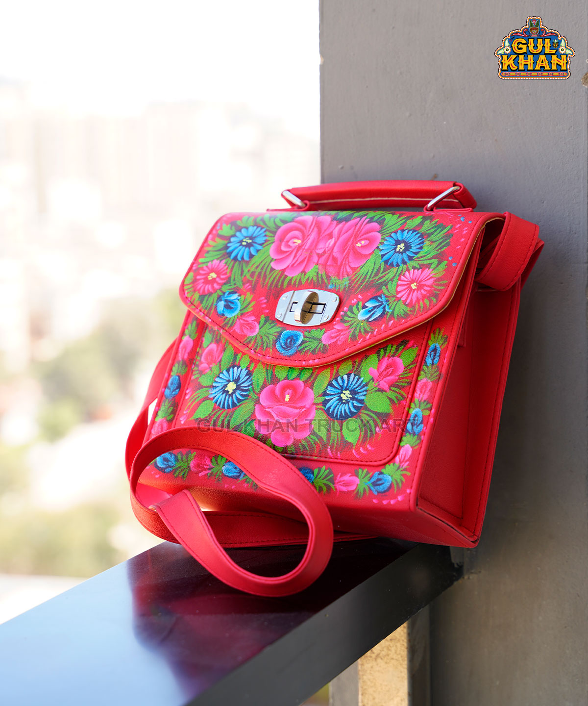 Handpainted Handbag 1014 - Gul Khan Truck Art