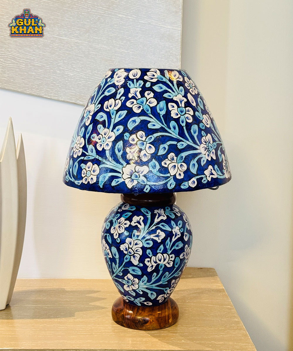 Royal Blue Floral Heritage Lamp