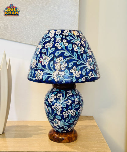 Royal Blue Floral Heritage Lamp