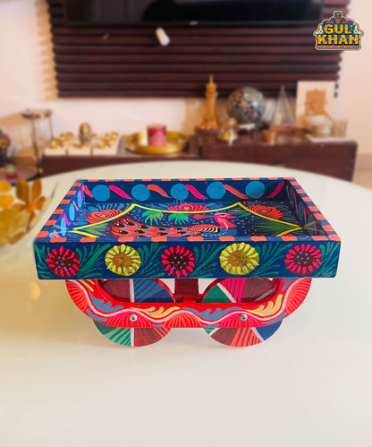 Tray with moving Wheels 014 - Gul Khan Truck Art
