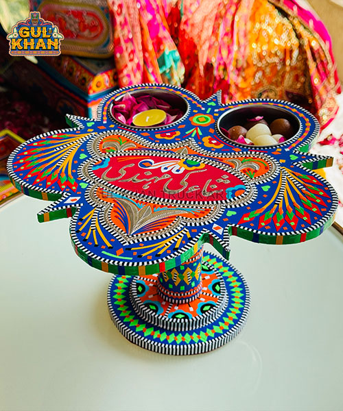 Purple & Red Truck Art Star Revolving Tray