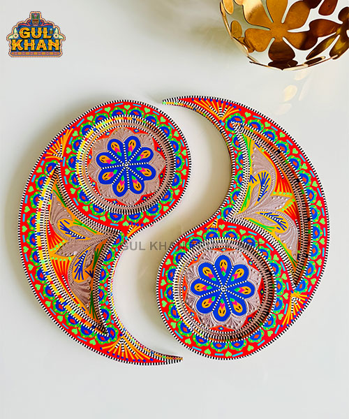 Yin Yang Tray 0049 - Gul Khan Truck Art