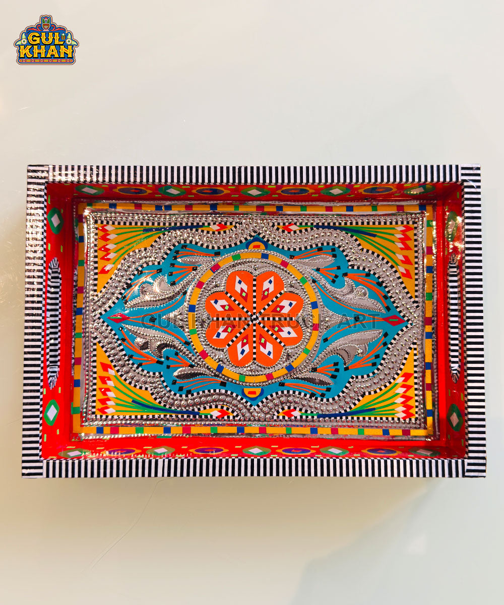 Heritage Floral Truck Art Tray