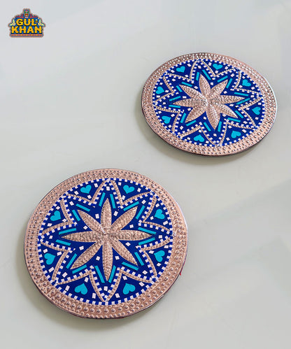 Blue pottery Chamakpatti Coaster