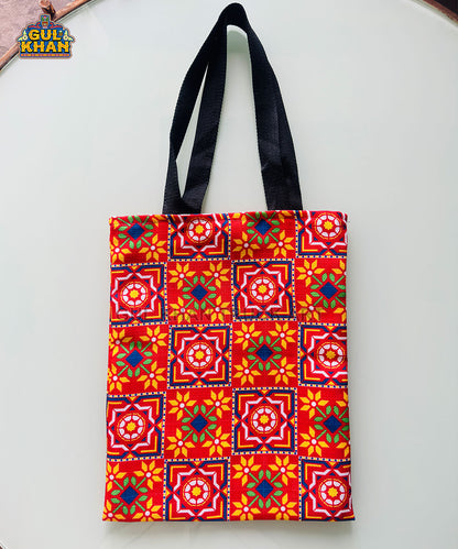 Sindhi Ralli Inspired Printed Truck Art Tote Bag 02