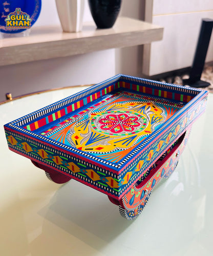 Blue & Yellow Truck Art  Thaila Tray