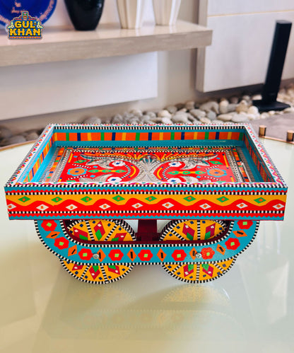 Traditional Red Truck Art Thaila Tray
