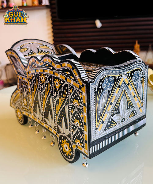 Royal Sunset Noir Truck Art Chamakpatti Truck Tissue Box Design