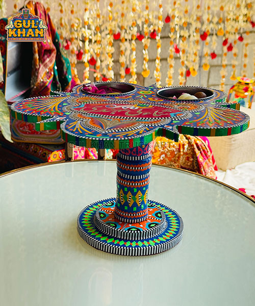 Purple & Red Truck Art Star Revolving Tray