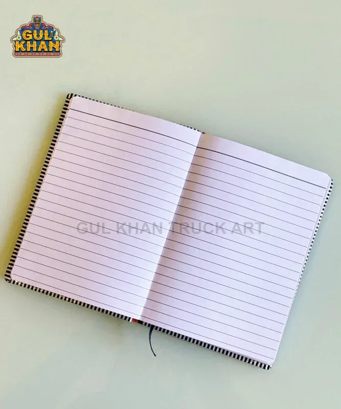 Multicolor Truck Art Hard Cover Notebook ( Customizable ) - Gul Khan Truck Art