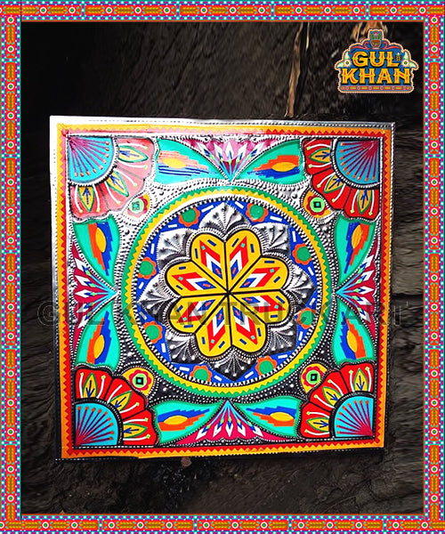 Dish Coaster Design 0003 - Gul Khan Truck Art