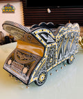 Royal Sunset Noir Truck Art Chamakpatti Truck Tissue Box Design - Gul Khan Truck Art