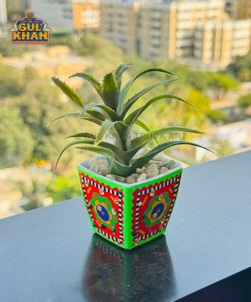 Indoor Flower Pot Design 02 (Chamakpatti Handmade)