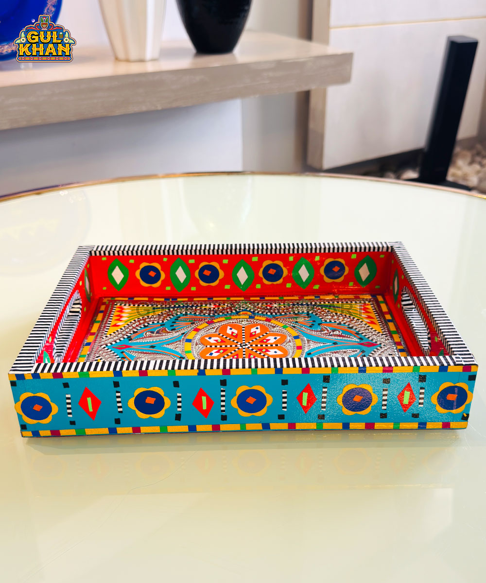 Heritage Floral Truck Art Tray