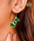 Map Metal Ear Rings - Gul Khan Truck Art