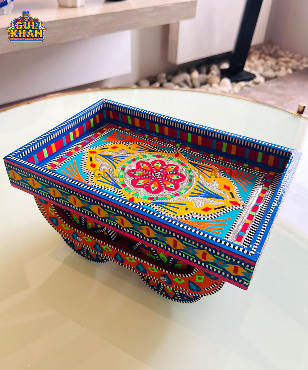 Blue & Yellow Truck Art  Thaila Tray