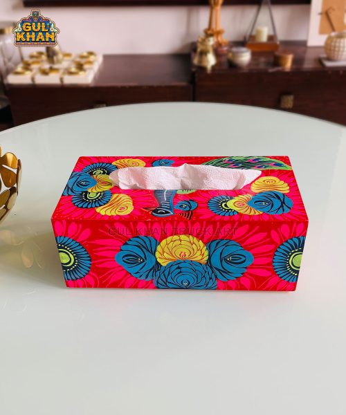 Handpainted Tissue Box Design 11157