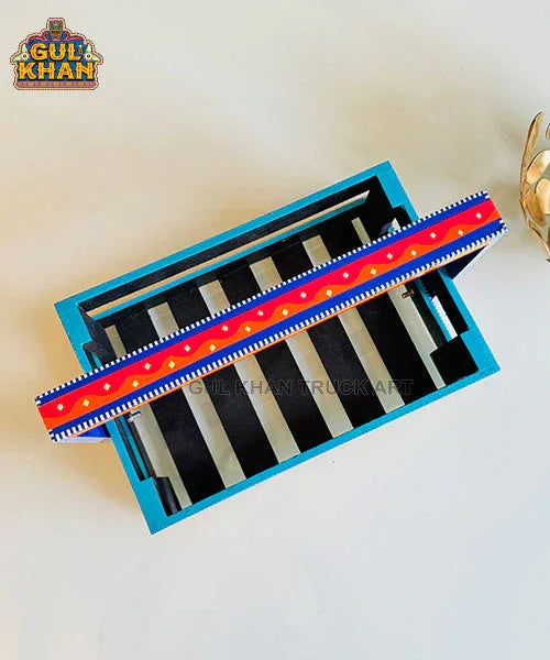 Caddy Tray 02 (Chamakpatti Handmade) - Gul Khan Truck Art