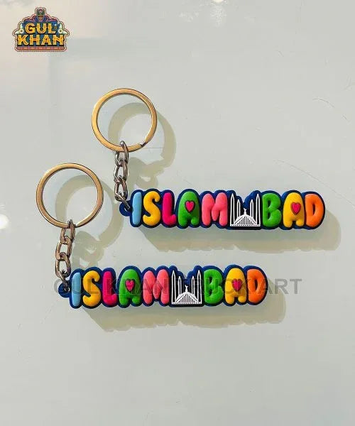 Islamabad Premium Rubber Key Chain - Gul Khan Truck Art